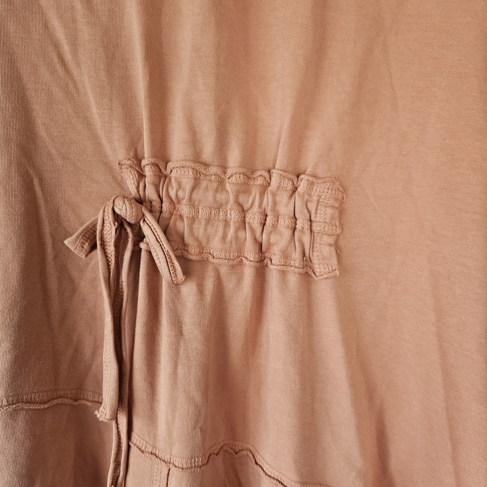 Color Me Cotton Alissa Duster Coat Rust Orange Asymmetrical Lagenlook Small - Picture 6 of 8